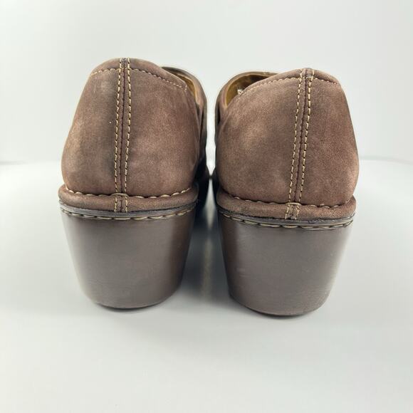 Ariat Westlake Womens Clogs 6.5B Brown Leather Floral Studded Slip On Equestrian - Picture 7 of 12